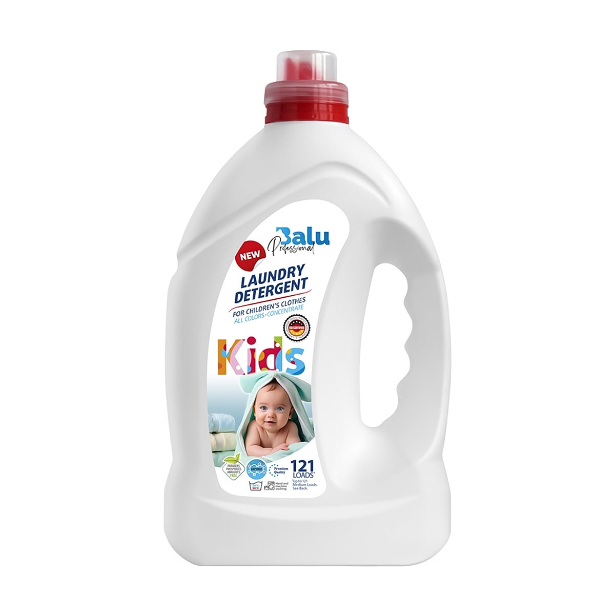 Концентрований засіб для прання BALU Professional Kids для дитячих речей, 121 цикл прання, 4 л